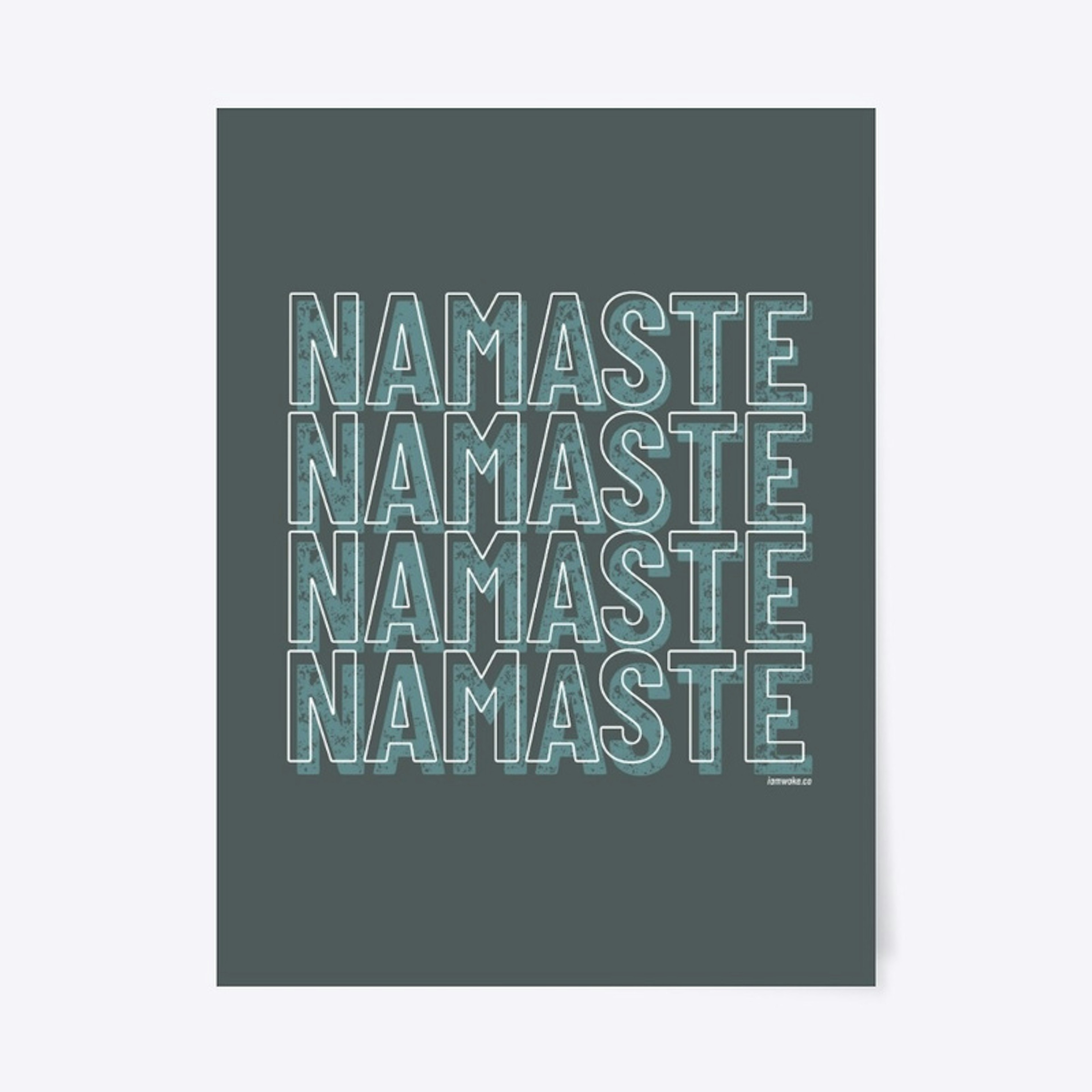 Namaste Vintage Yoga Poster