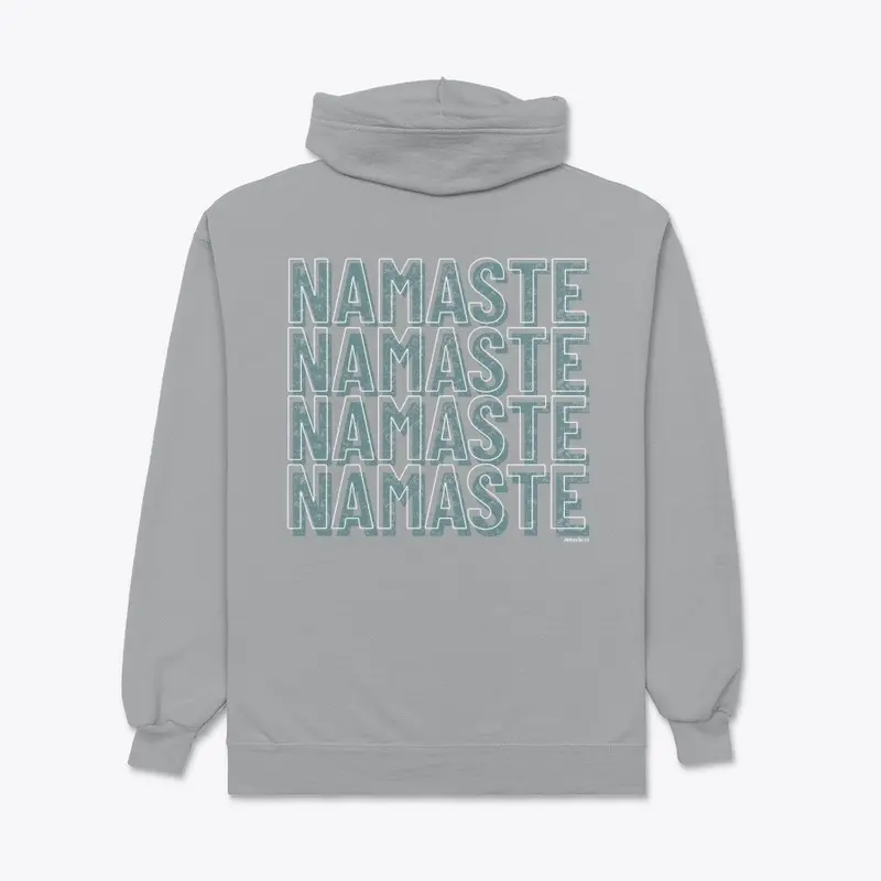 Namaste Grey Unisex Zip Hoodie